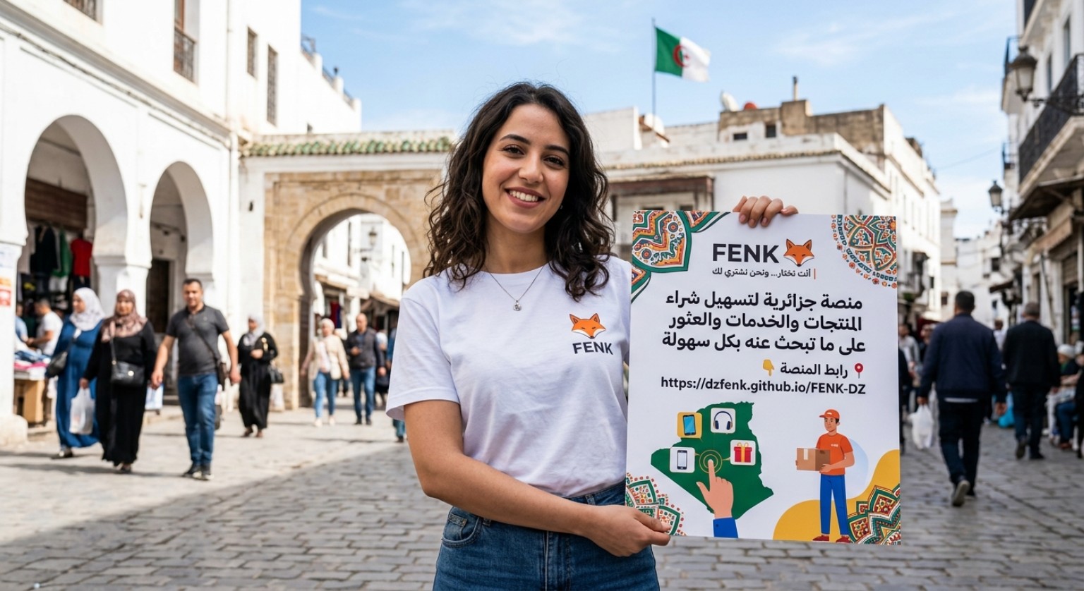 FENK يجيبلك من المواقع العالمية إلى الجزائر